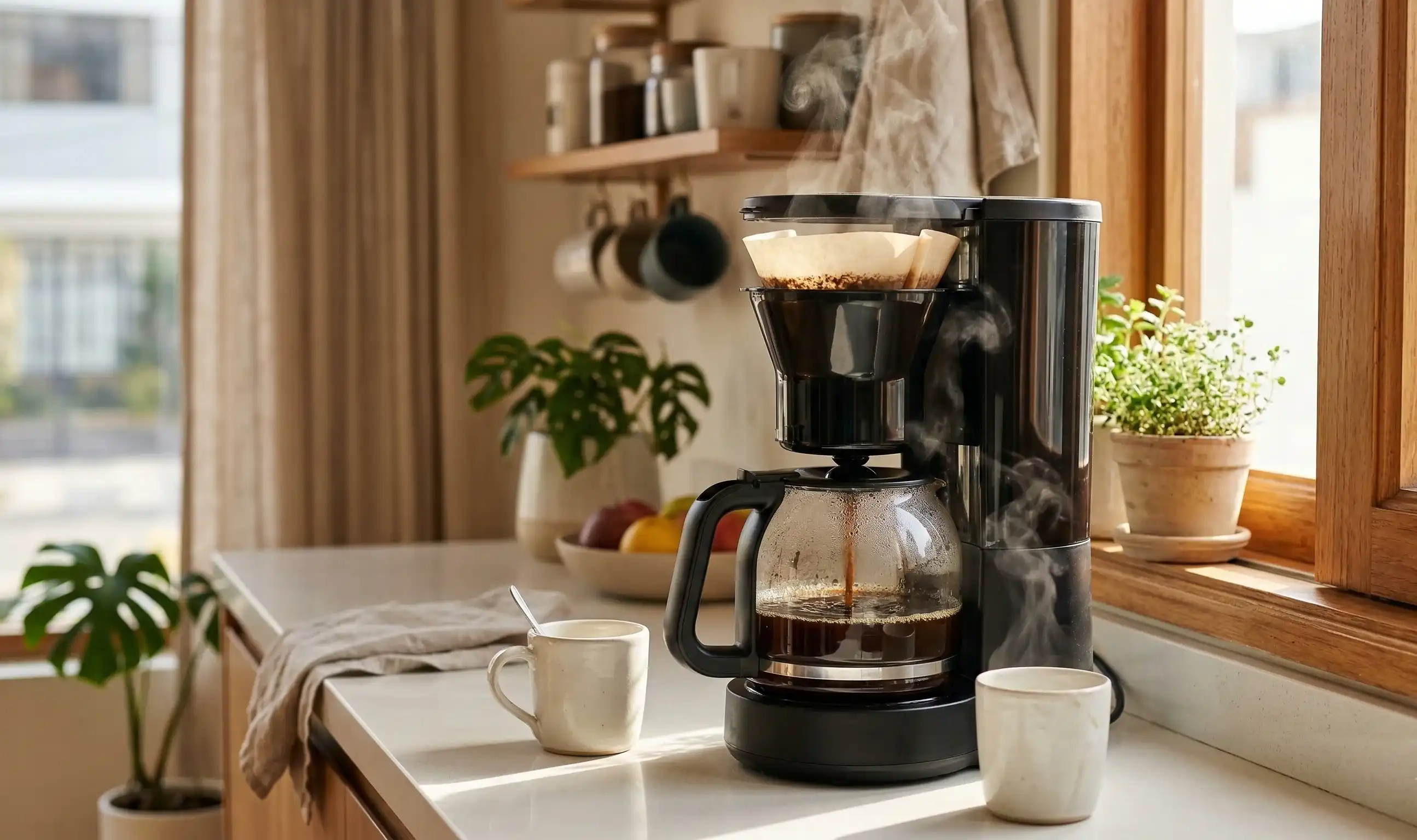 Cafetera eléctrica de goteo: Fácil y rápido de preparar